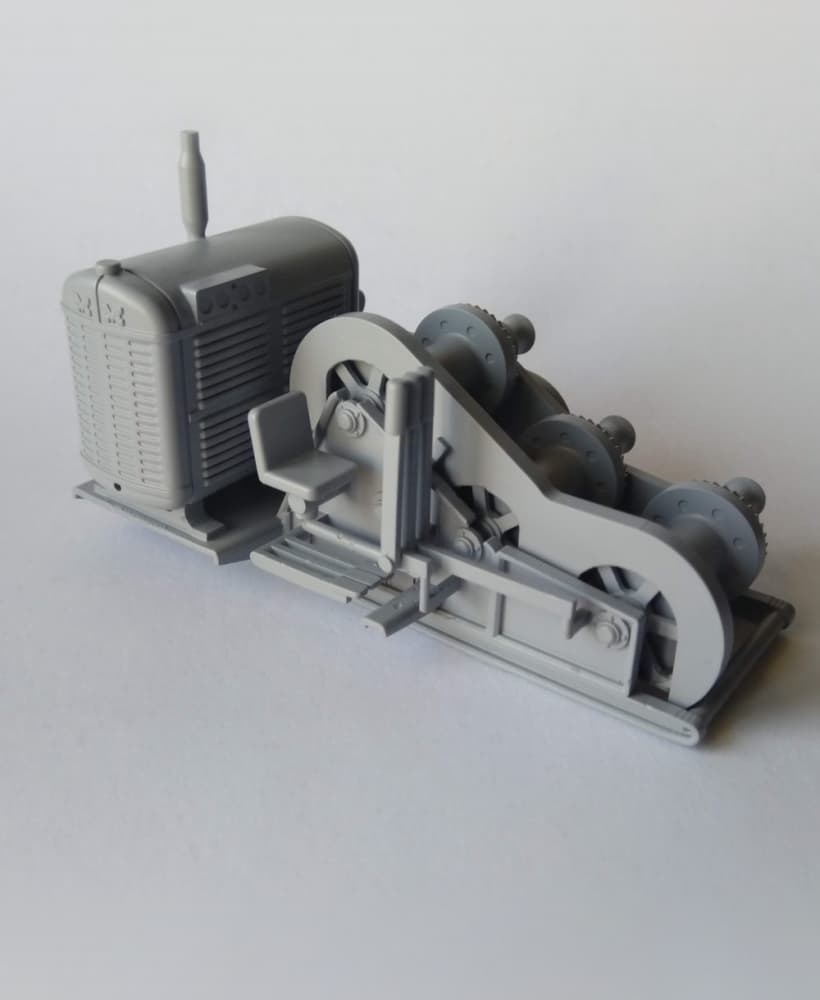 1-50 American Hoist 120B - 3 drum winch 3d model