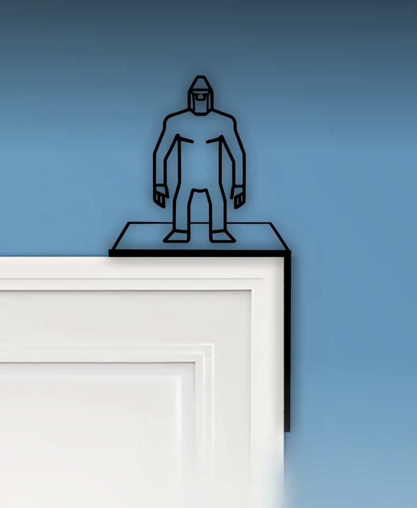 Yeti Door Corner Decor 3d model
