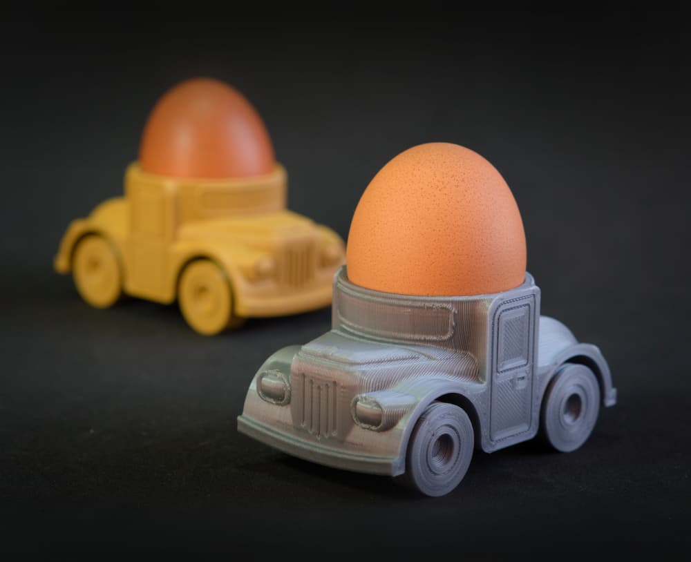 Egg Car - Print in place 3d model
