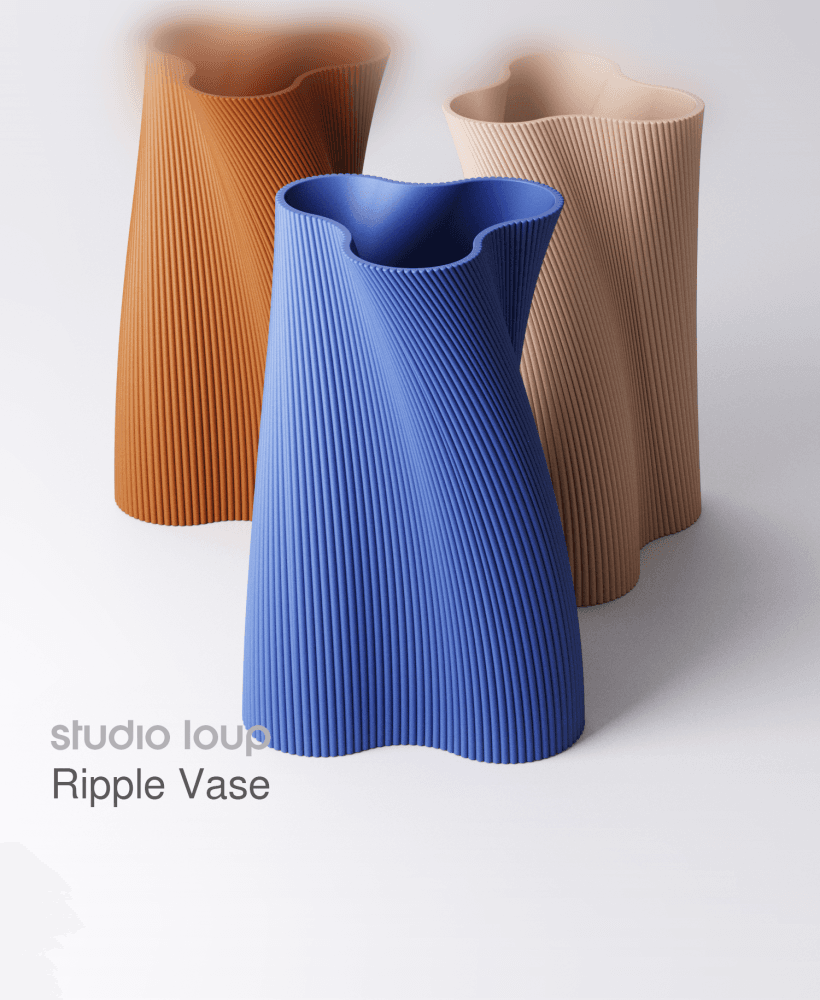 Ripple Vase 3d model