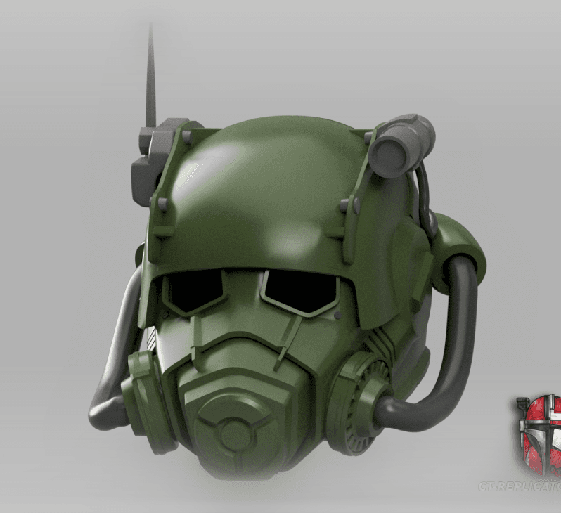 NCR Ranger Power (Armor) - Helmet Fallout 76 1:1 Cosplay Replica 3d model