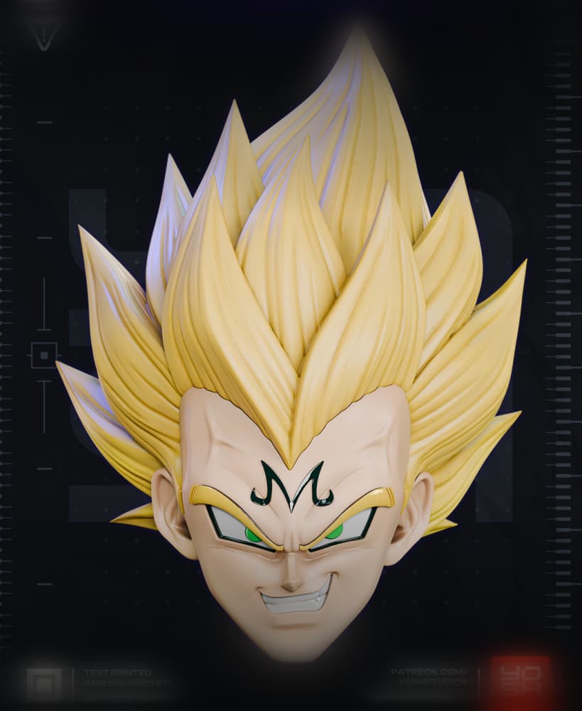 Blonde Prince Helmet 3D Printer STL File 3d model