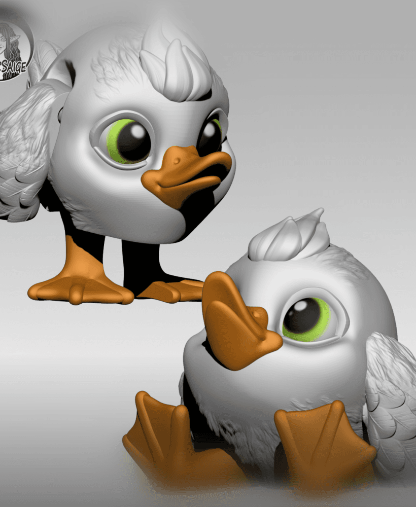 Duck Puffling - Exclusive Model 3d model
