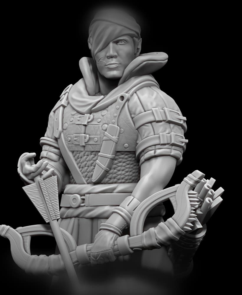 Eldarion's Vanguard: 6 Elite Elf Warrior Miniatures - STL Bundle 3d model