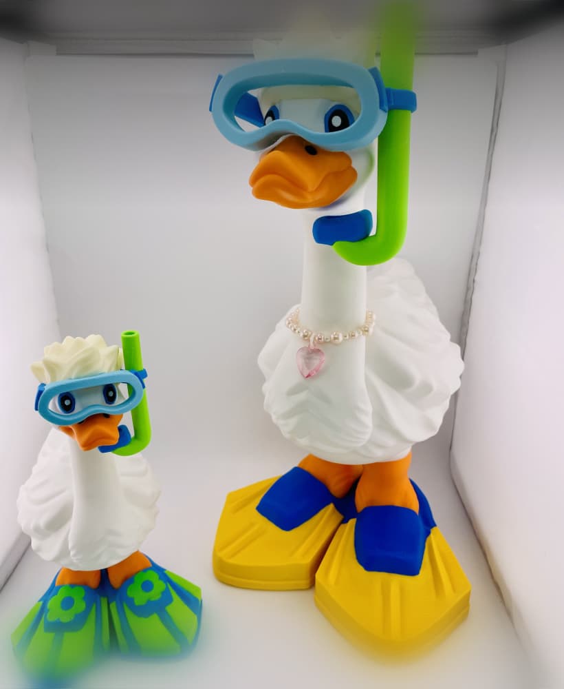 Snorkel and Flippers Goose Gear for Porch Goose 3d model
