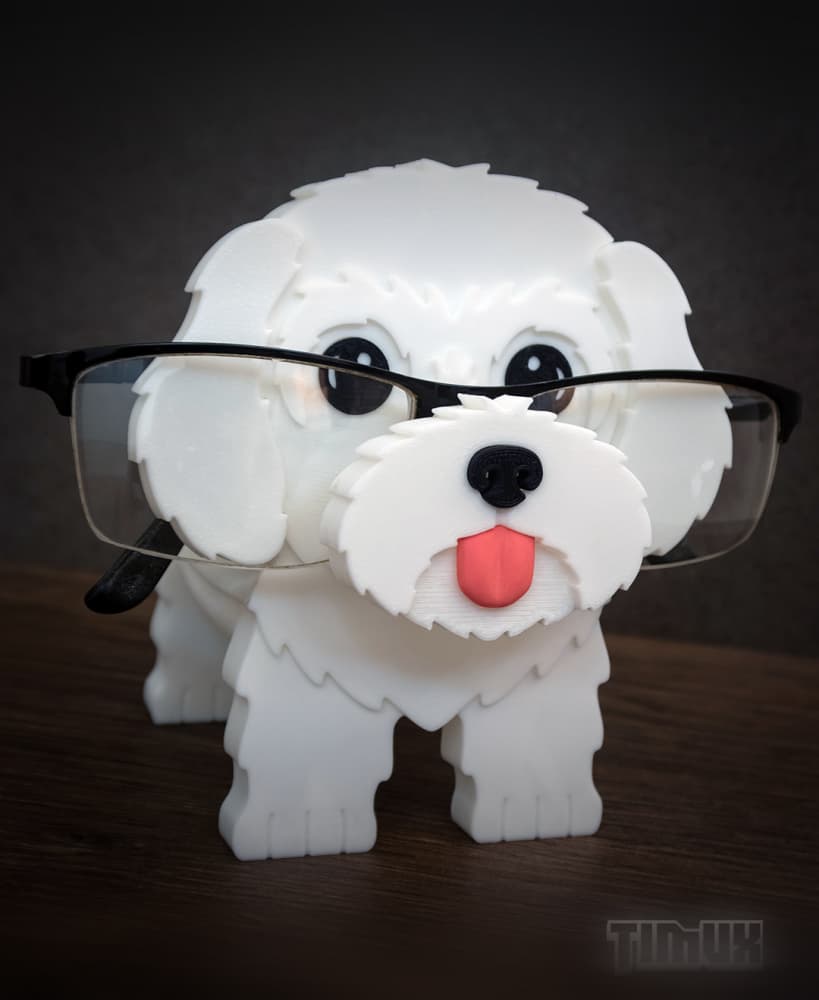 MALTESE GLASSES HOLDER 3d model