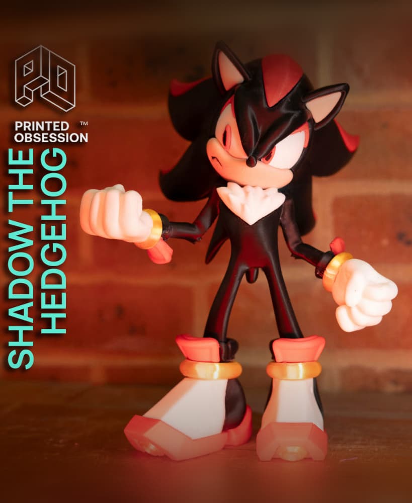 Shadow the hedgehog - Sonic - Fan Art - Full Color - NO AMS 3d model