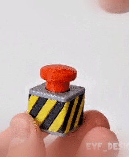 BIG Red Button Clicker Fidget Toy 3d model
