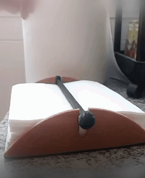 Wood texture napkin holder (customizable) 3d model