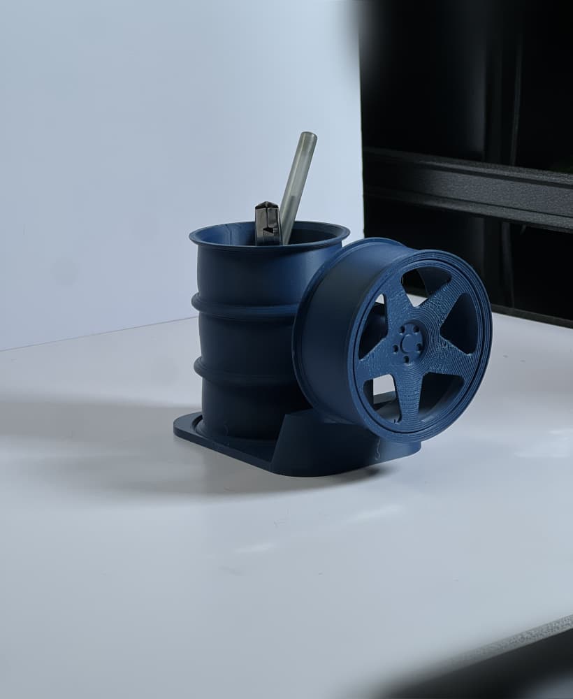 FREE KnP Inspired Wheel Pen Holder 3d model