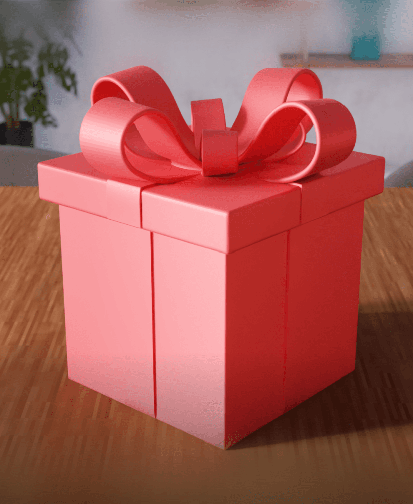 Valentine Gift Box - Decorative Storage Box Organizer 3d model