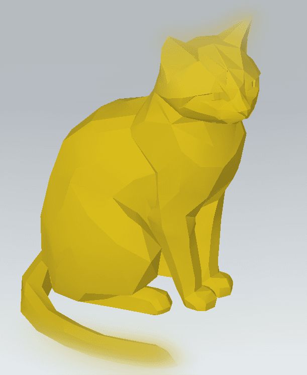 Low Polygons Cat v2 3d model