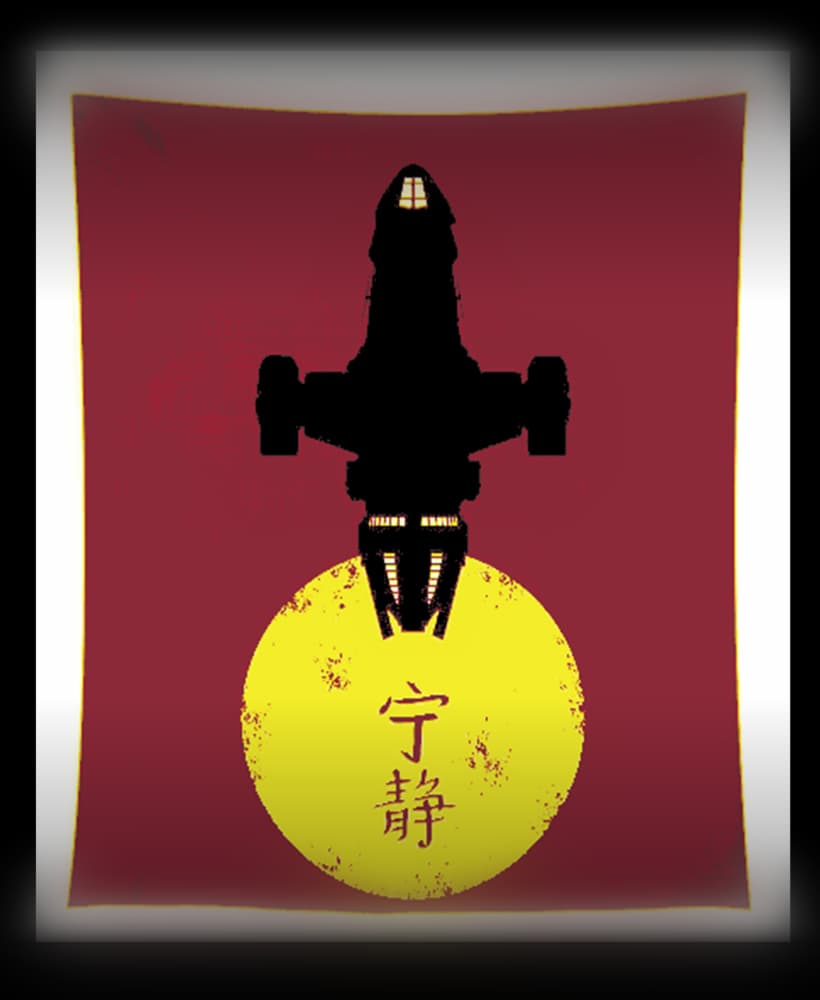 Fly the Flag of Serenity - Firefly - hueforge Wall art design 3d model