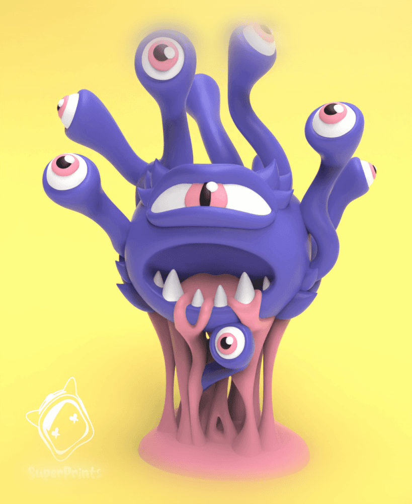 Beholder - Easy Multicolor FDM RPG Minis (No supports) 3d model