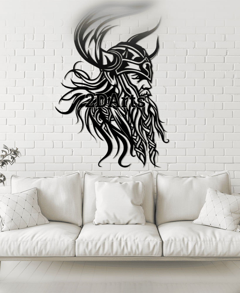 Thor Head 2D Wall Art/Window Art 3d model