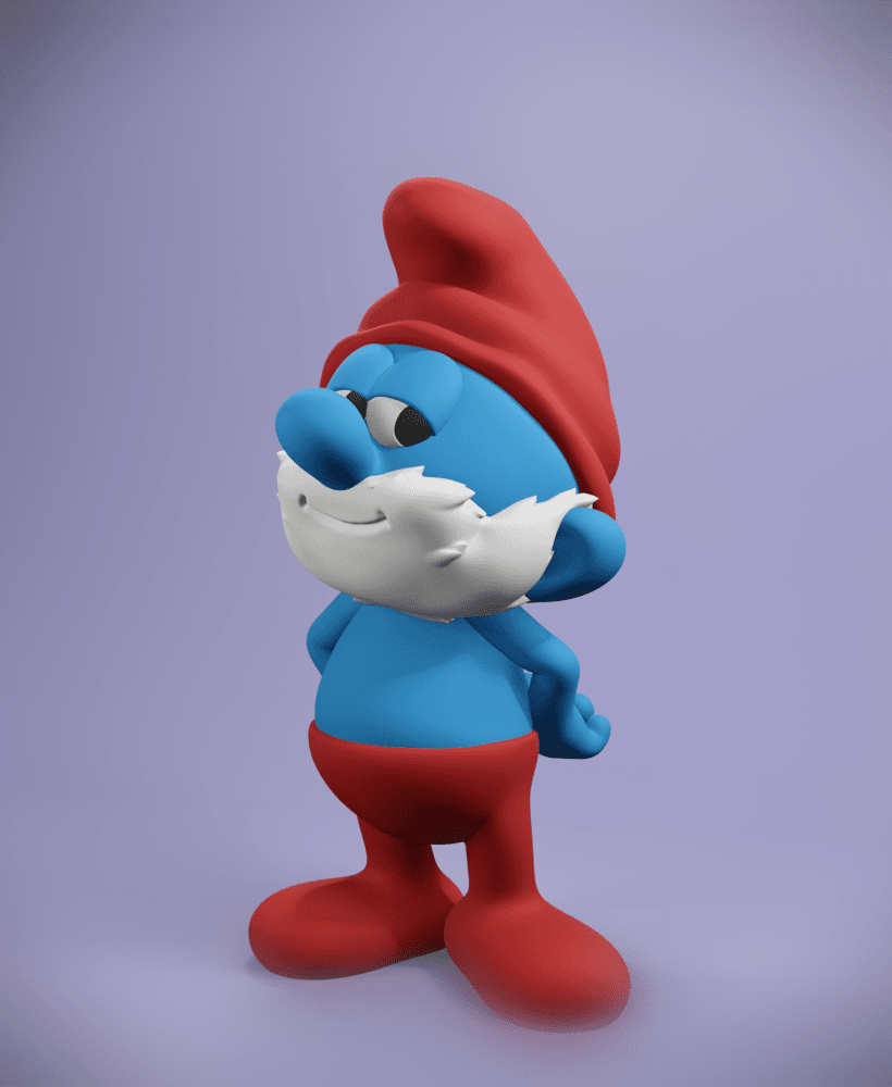 Papa Smurf 3d model