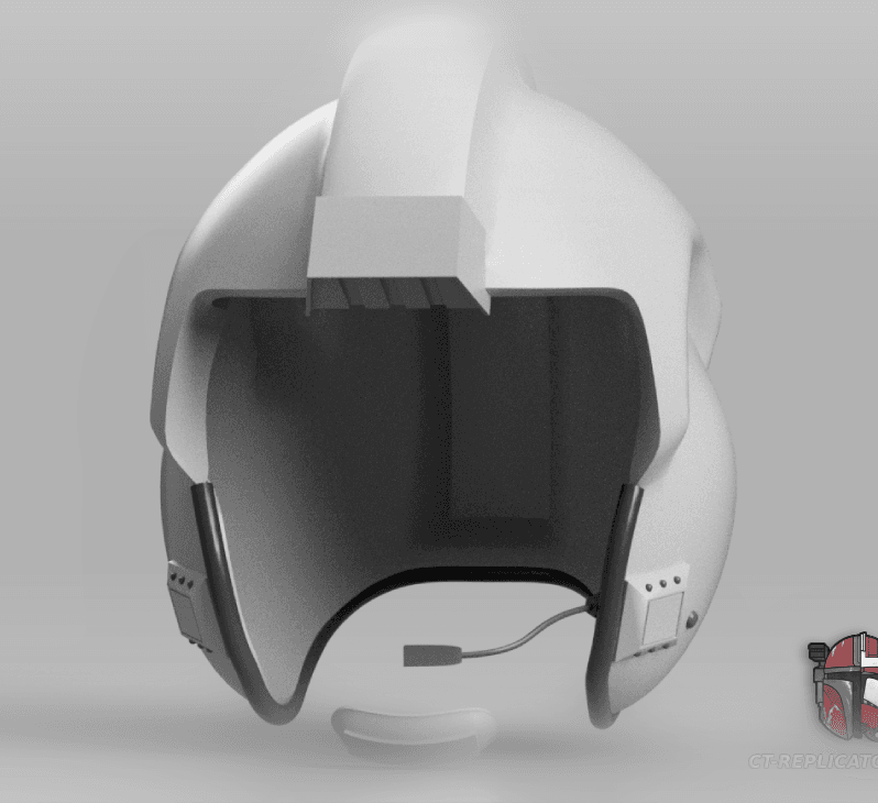 X-Wing Pilot Helmet Rebelion Star Wars 1:1 Cosplay Props Replica 3d model