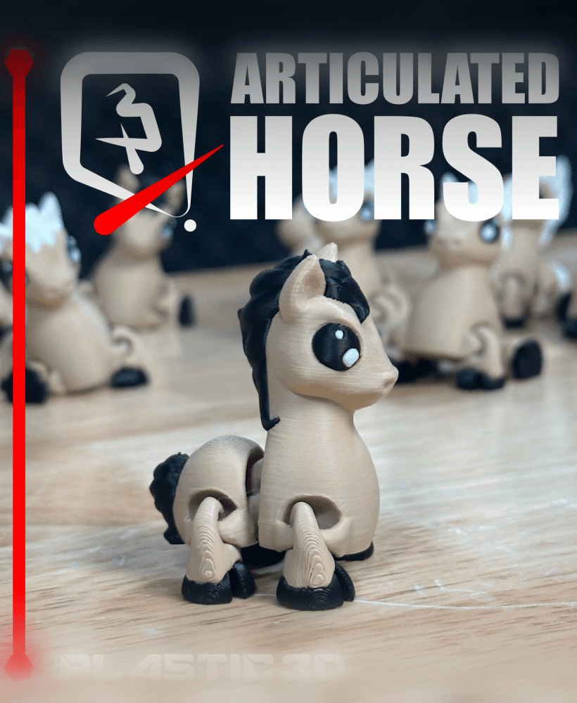 Articulated Horse — The Sleek Stallion 3d model