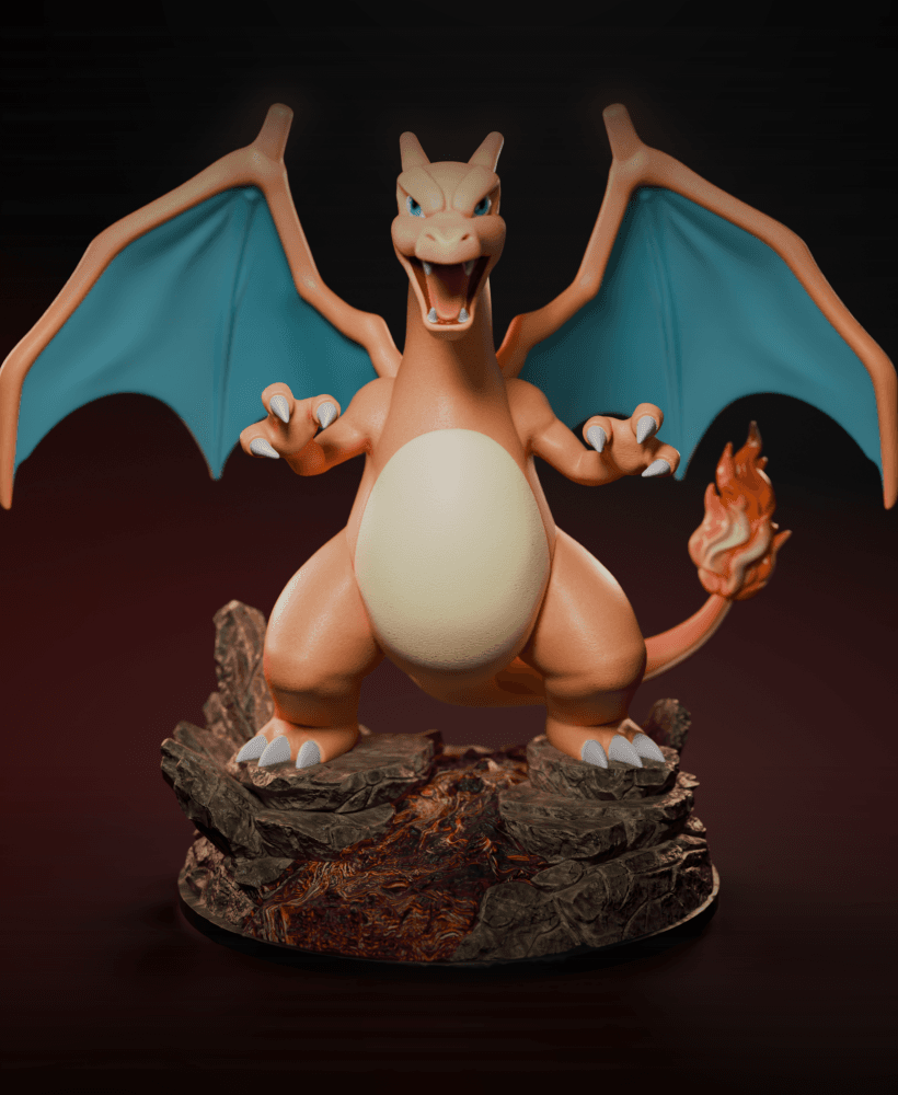 Charizard - Pokemon Diorama 3d model