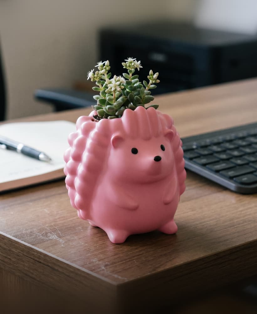 Flower Pot & Pen Holder Kawaii Cute Decor Premium STL & OBJ 3d model