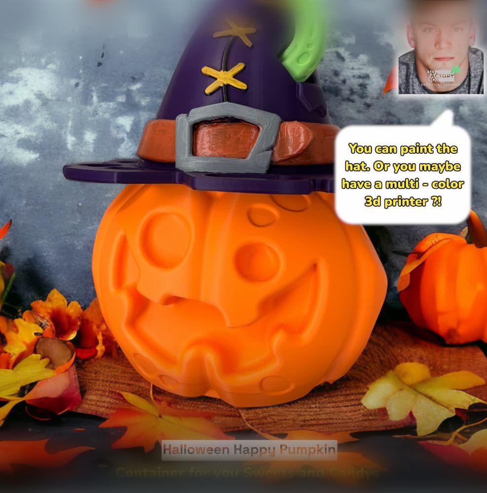 Halloween Pumpkin Bag for your Candies and Sweets 3d model