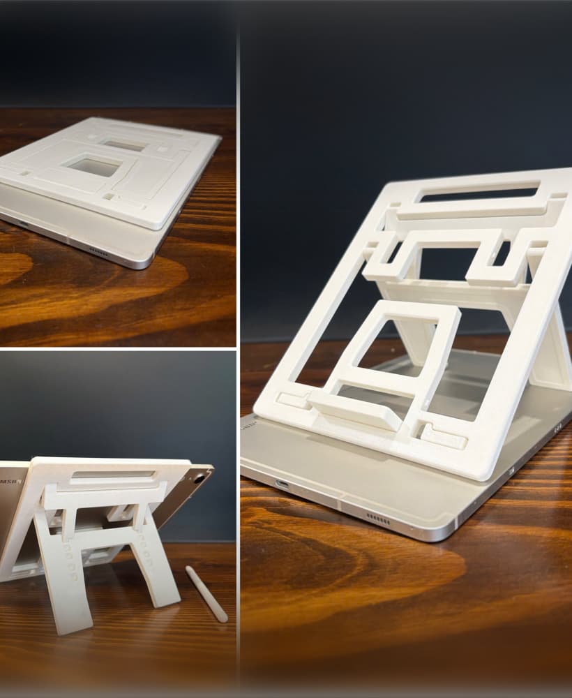 Print-in-Place Tablet Stand 3d model