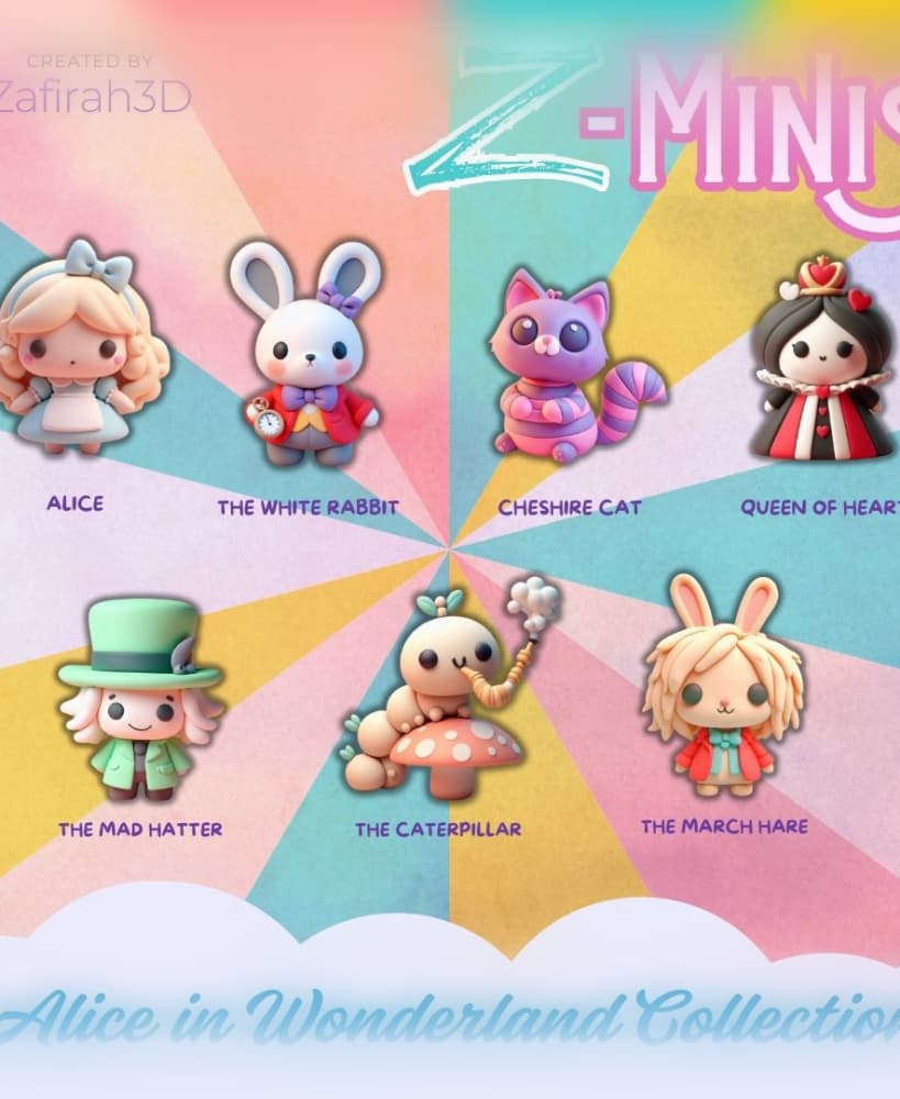 Z-Minis Alice in Wonderland 3d model