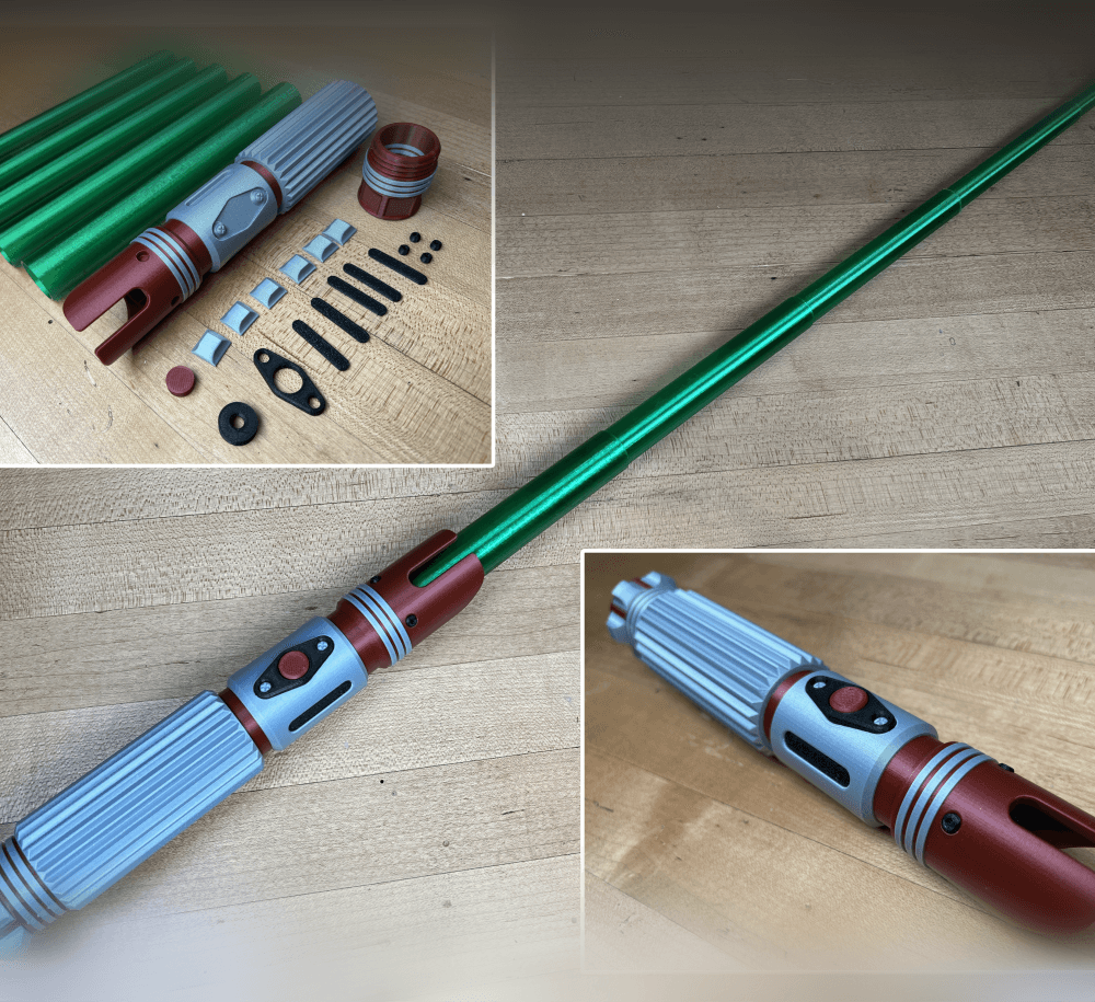 The Genesis Multi-Part Collapsing Lightsaber 3d model