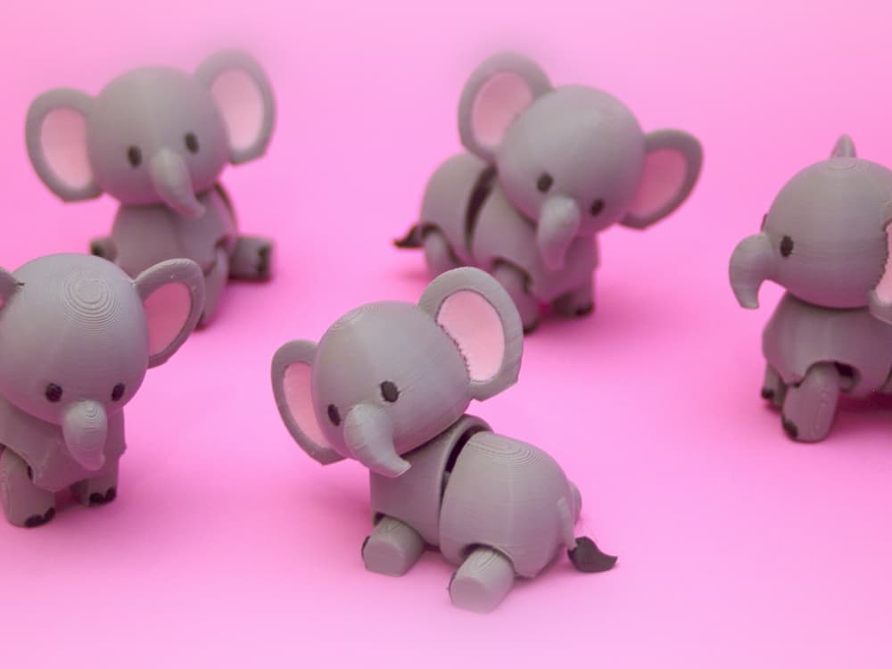Flexi Elephant 3d model
