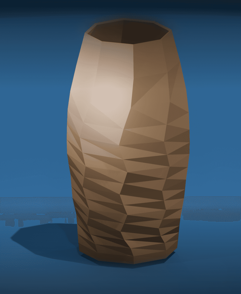 Faceted Cup Vase 3d model