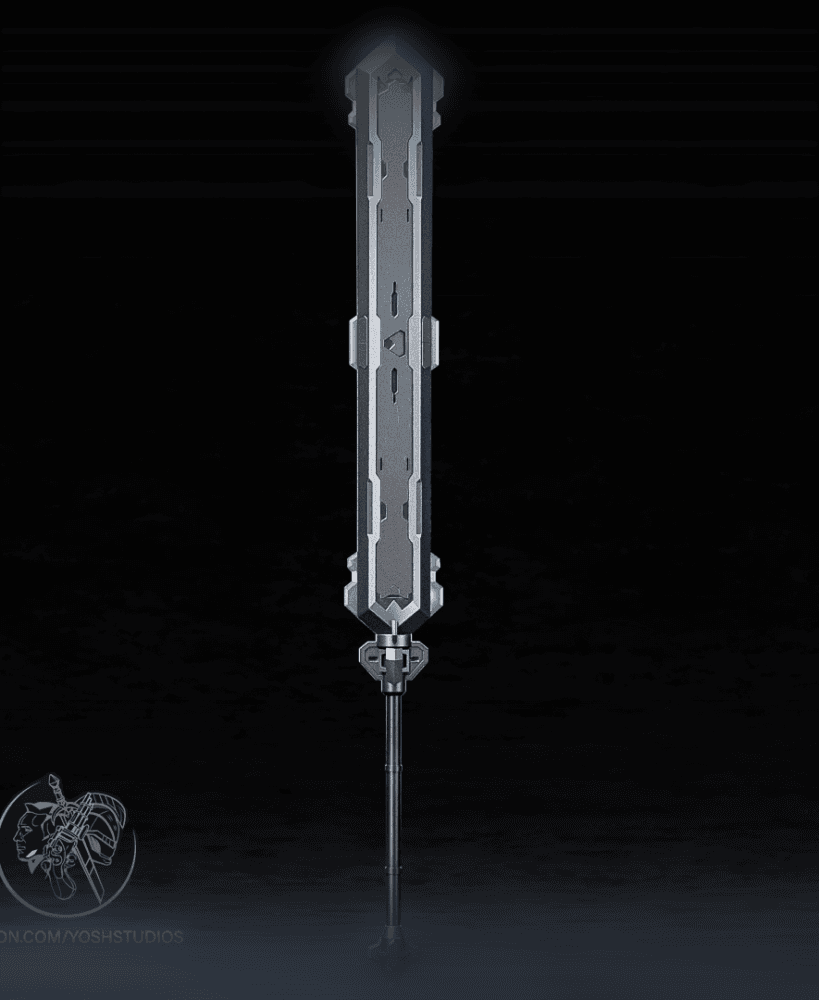 Mech Lupus Sword 3D Printer STL File 3d model
