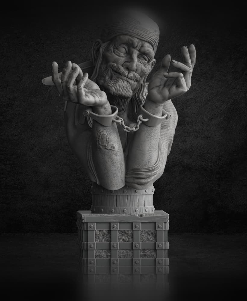 Tight Lipped Harry (Pre-Supported) 3d model