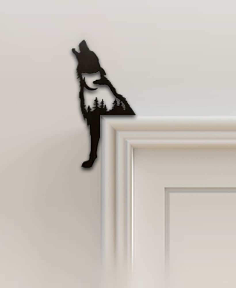 Wolf Door Corner Decor 3d model