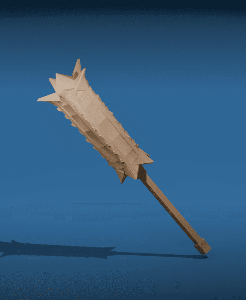 Fantasy Mace 3D Printable STL v2 3d model