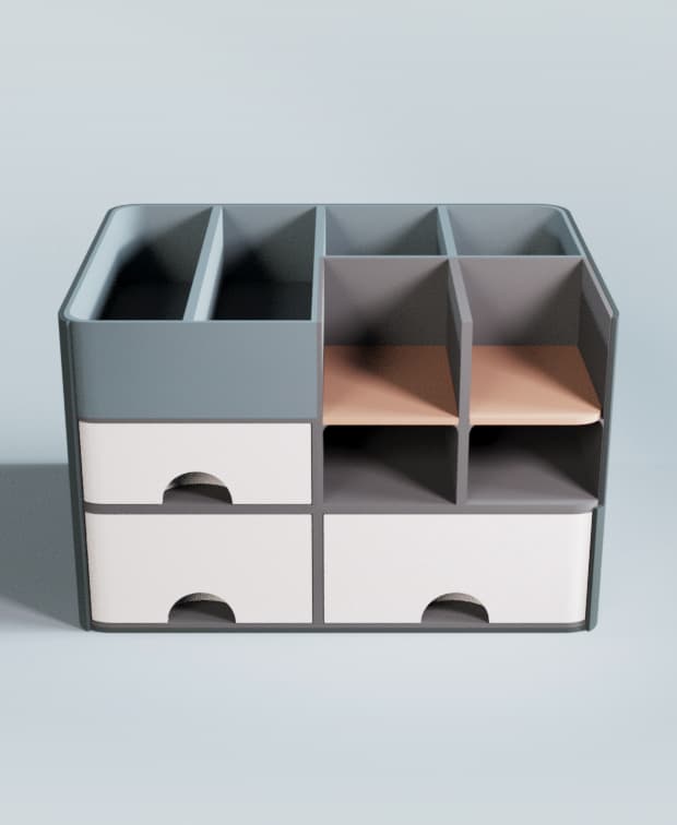 Desk Organizer School 3d model