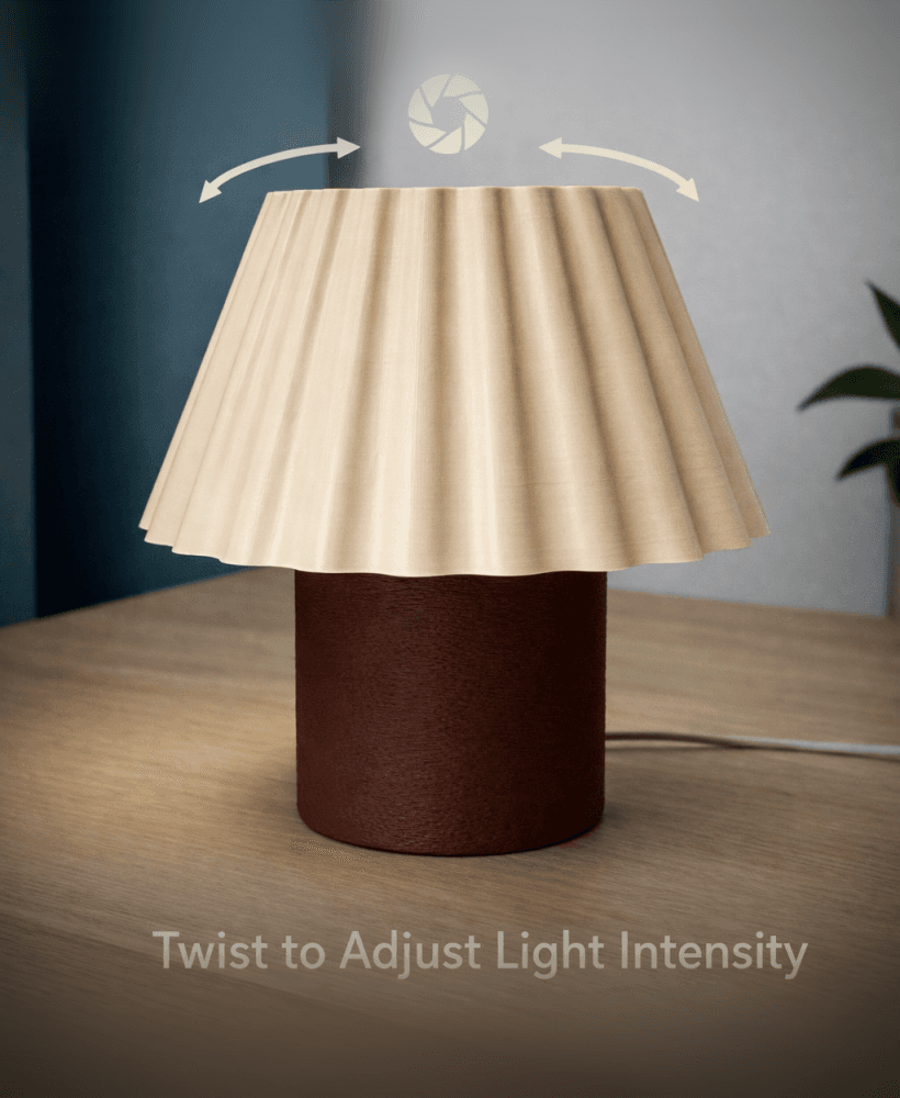 Adjustable Lamp | Iris Lamp | Light Control 3d model