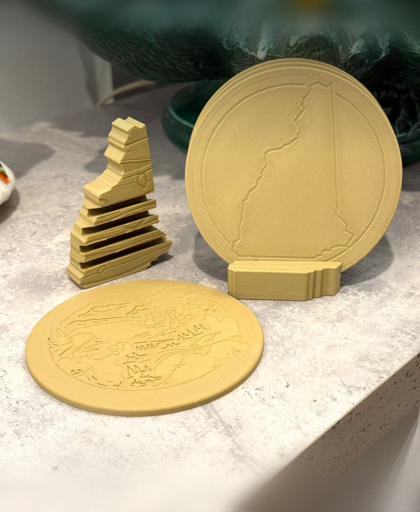 New Hampshire Coaster Set 3d model