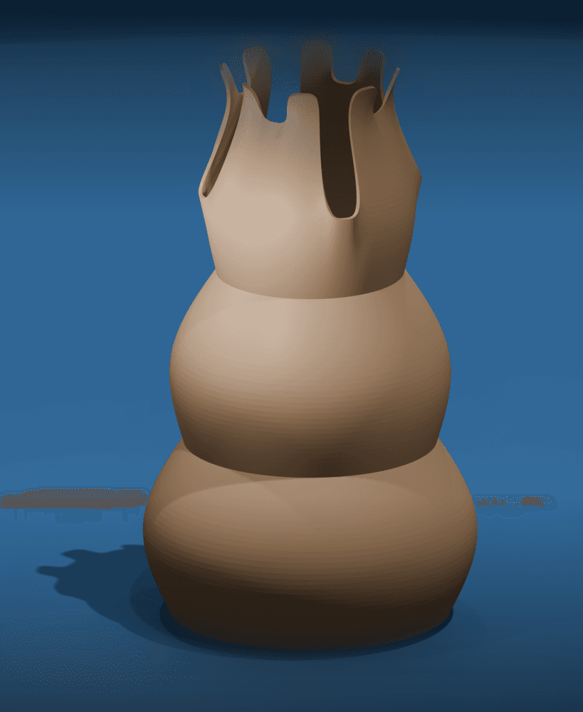 Chess Piece Shaped Vase 3d model