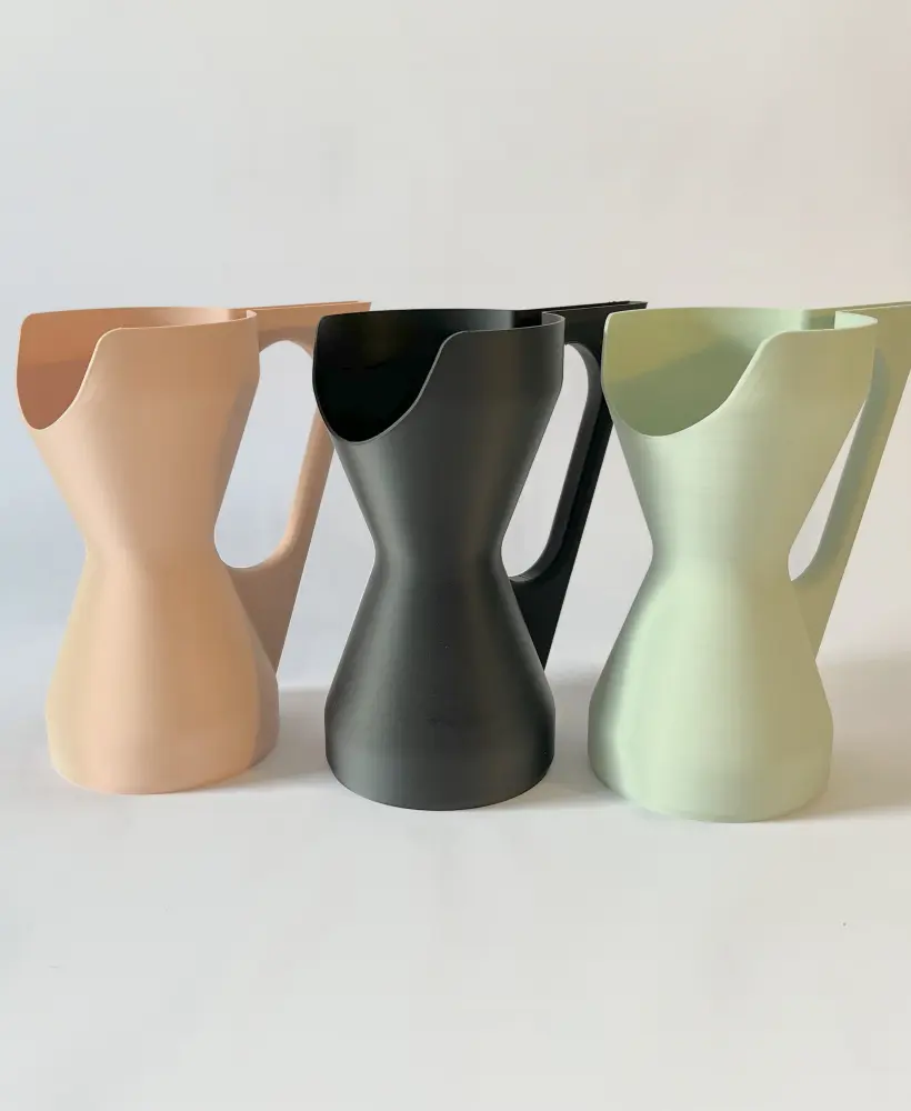 Hourglass shaped watering can 3d model
