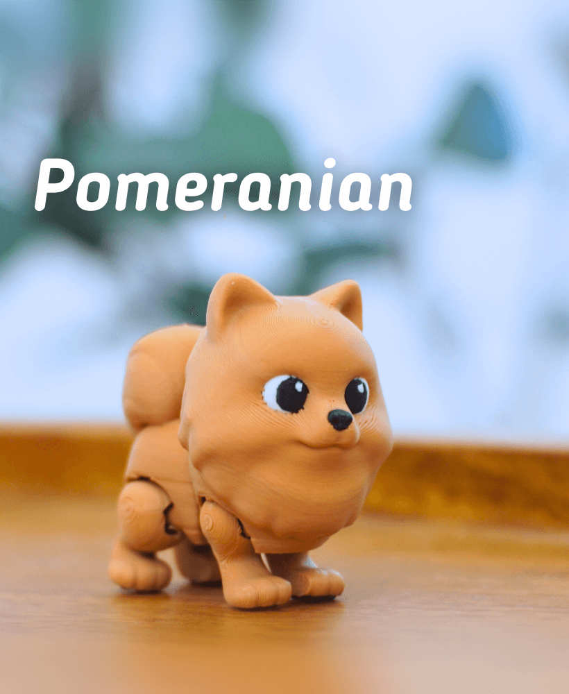 Ludo Pomeranian - Articulated Fidget Dog 3d model