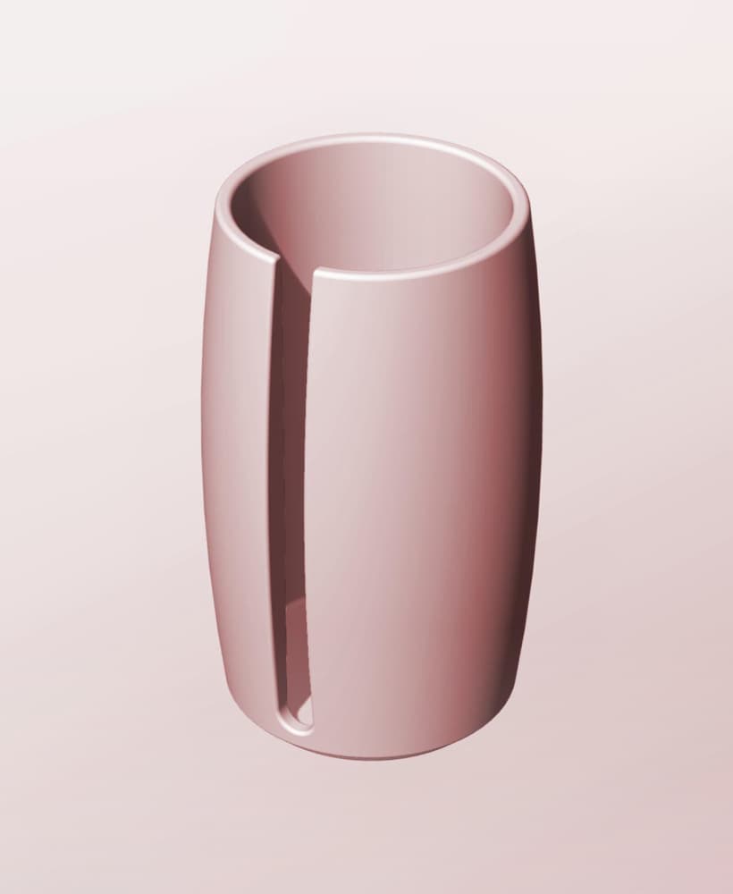 CR68-140-S Stackable slotted bin box module for creative decor 3d model