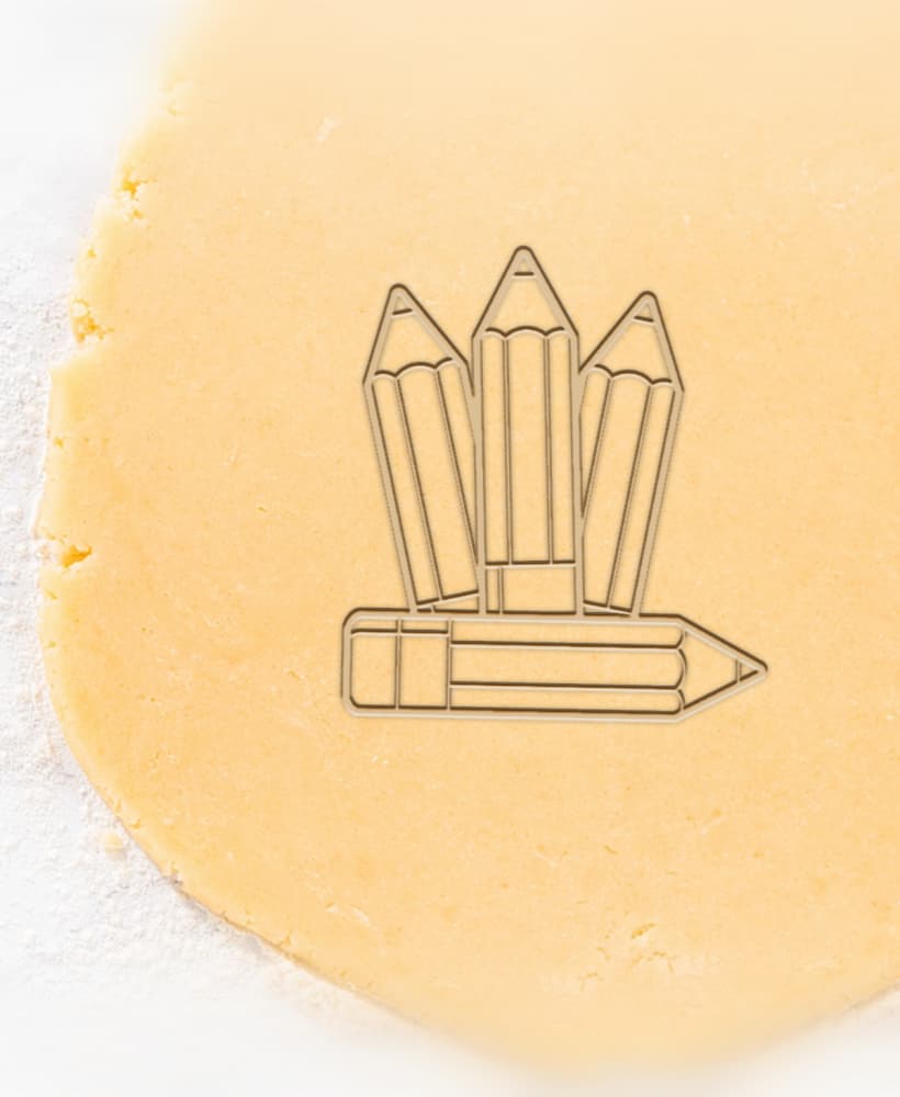 Pencil Cookie Cutter, Biscuit Cutter 3d model