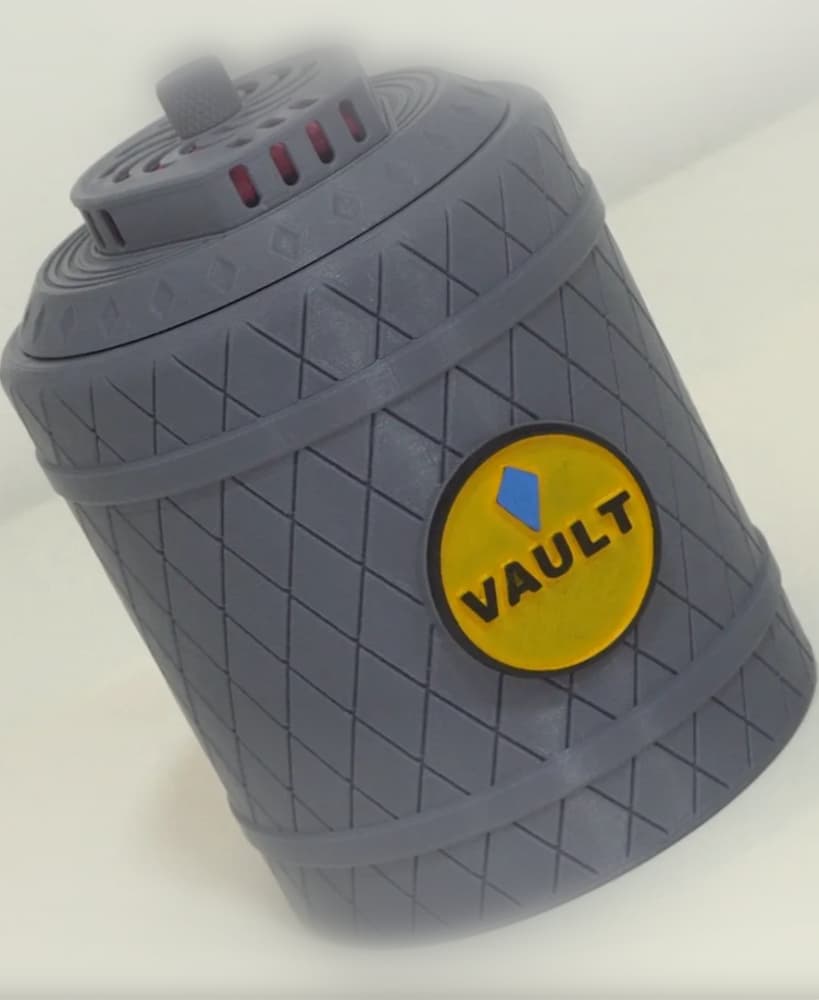 Mini Coin Vault with hidden lock and key 3d model