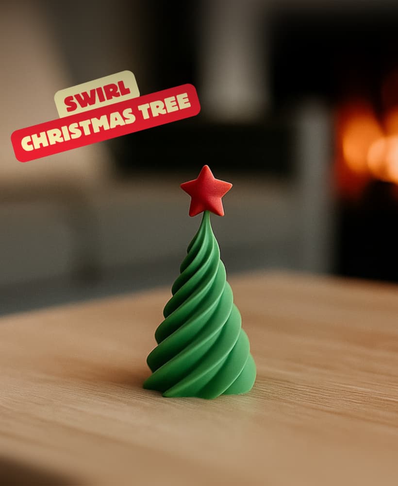 SWIRL CHRISTMAS TREE / CHRISTMAS DECOR / DECOR 3d model