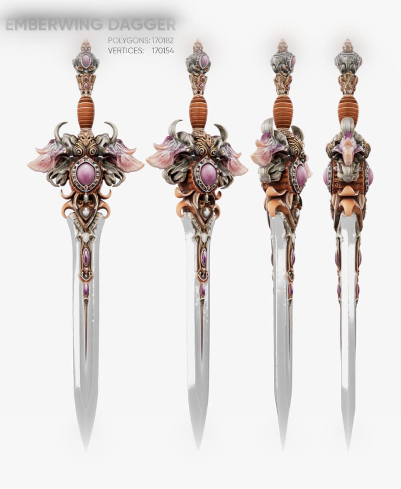 Emberwing Dagger 3d model