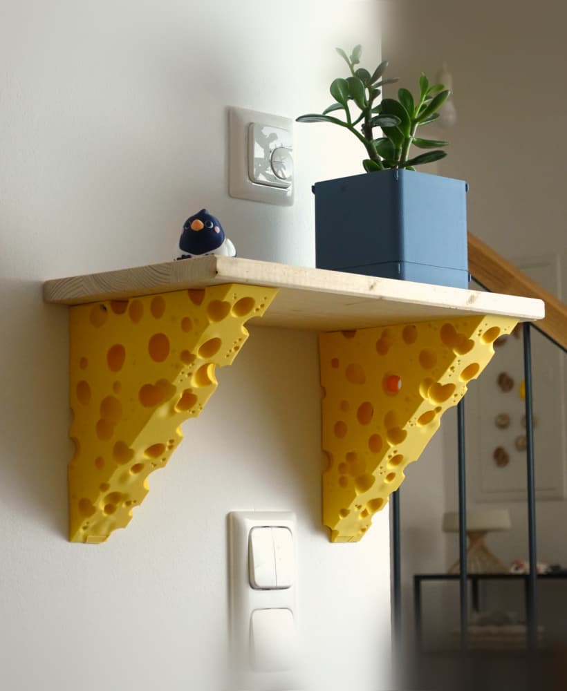 Cheese shelf bracket 3d model