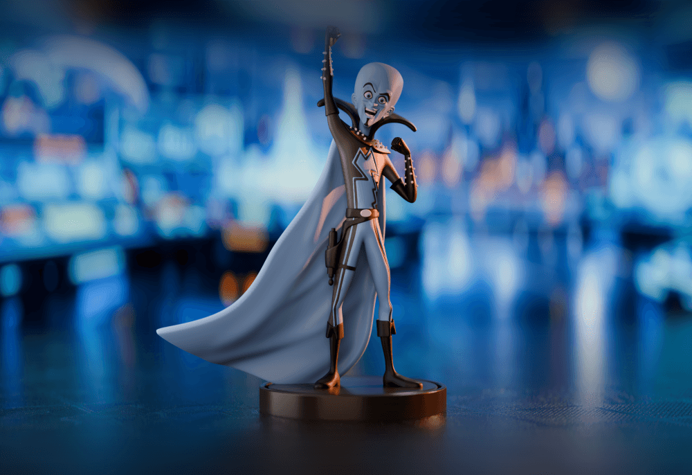 Megamind Figurine — Stylish Villain Collectible Art 3d model