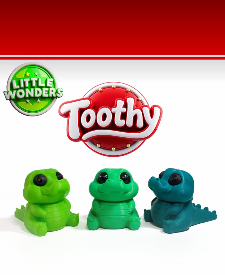 Toothy Baby Croc 3d model