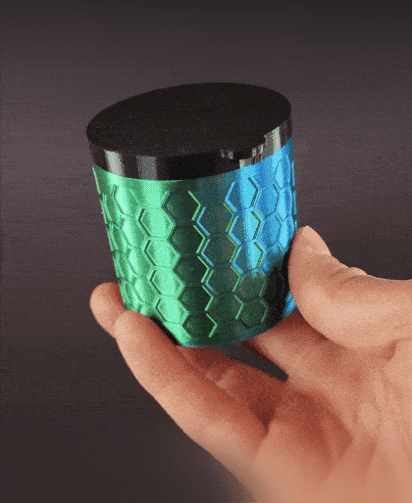 Storage Container With TPU Lid 3d model