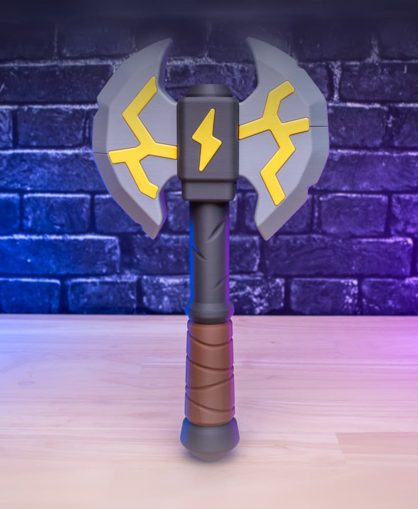 Stormcleaver - Axe Prop Kit | No Supports, No AMS, No Glue 3d model